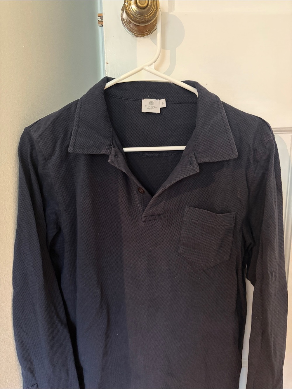 Sunspel long sleeve polo shirt
